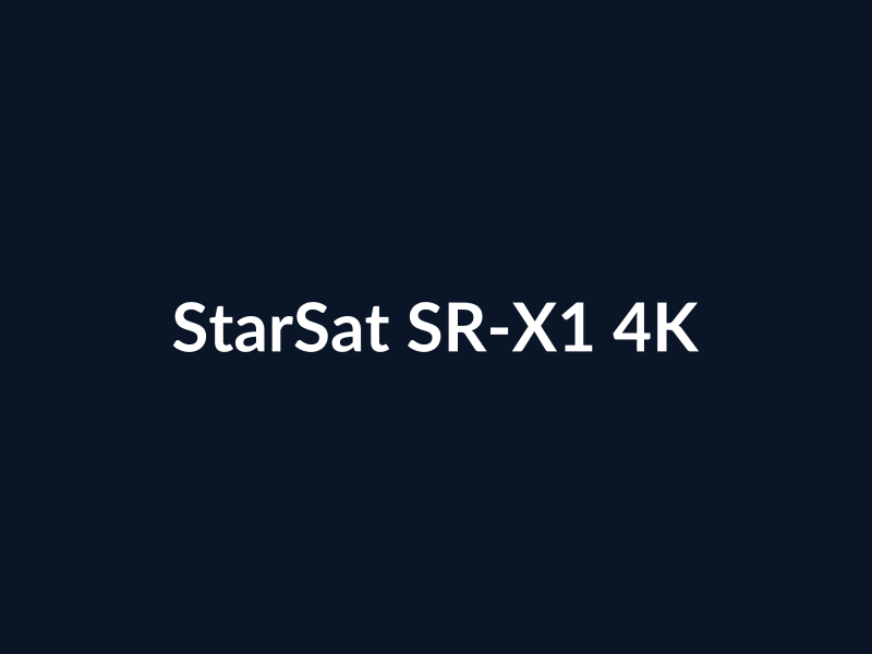 StarSat SR-X1 4K Satellite Receiver